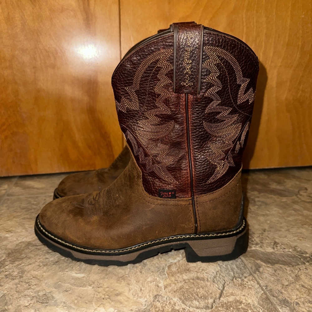 Tony Lama Work Boots EH Steel Toe 3D Leather Waterproof TW902Y